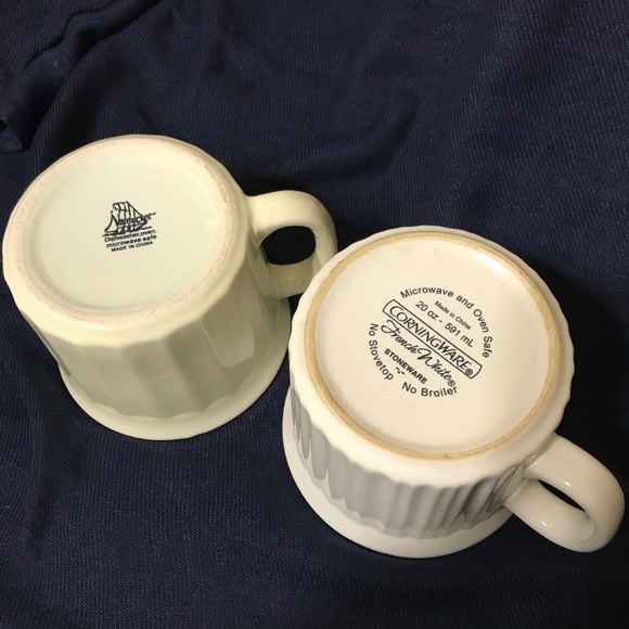 Corningware Dining 2 Soup Mugs Corningware French Whitenantucket